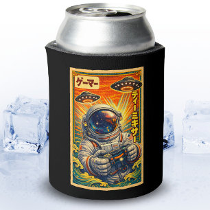 Porta-lata Retro Vintage Japonês Astronauta UFO Gamer Diverti