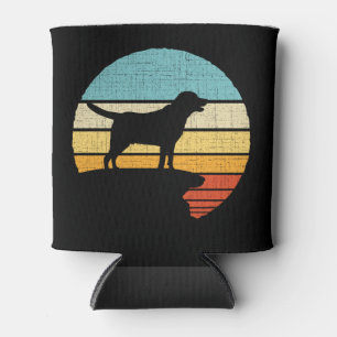Porta-lata Retro Vintage Labrador Black Lab Owner Cachorro Pu