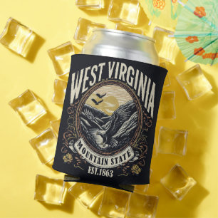 Porta-lata Retro West Virginia