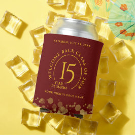 Porta-lata Reunião de Classe da Escola Vermelha e Ouro