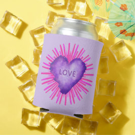 Porta-lata Revolução Roxa com AMOR