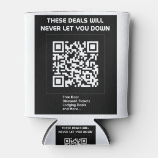Porta-lata Rickroll QR code