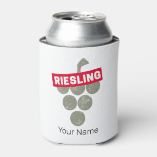Porta-lata Riesling Vine Vintage Vinho Bebida Design