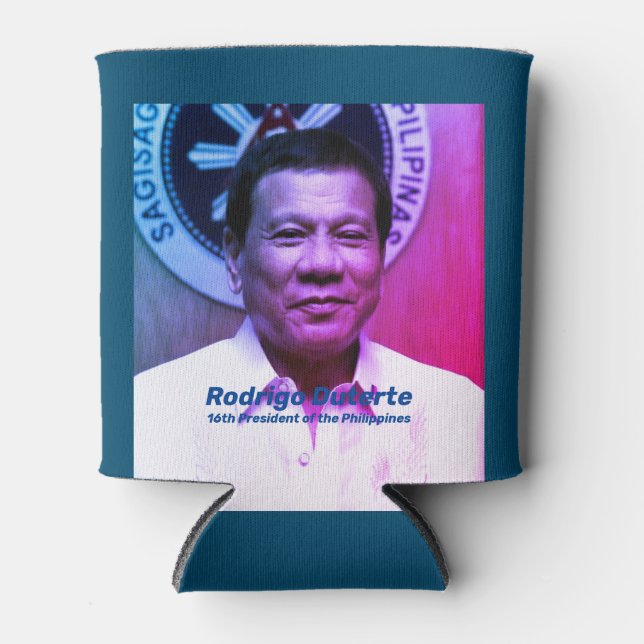 Porta-lata Rodrigo Duterte, 16º Presidente das Filipinas (Frente)