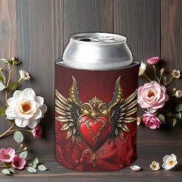 Porta-lata Romance Gótico, o coração da paixão