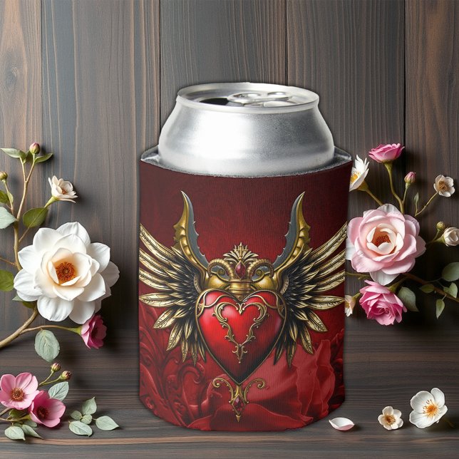 Porta-lata Romance Gótico, o coração da paixão (Criador carregado)