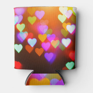 Porta-lata Romântico Bokeh: Fundo Preenchido pelo Amor