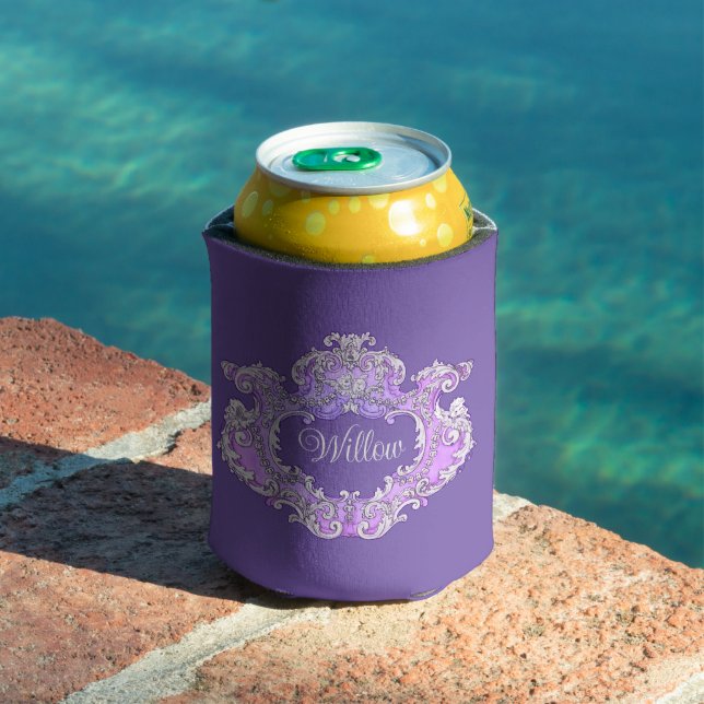 Porta-lata Romântico,Feminino,Personalizado  (Piscina in situ)