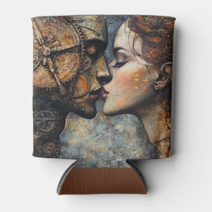 Porta-lata Romântico Steampunk Kiss