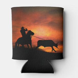Porta-lata Roping Cowboy Horse e Steer