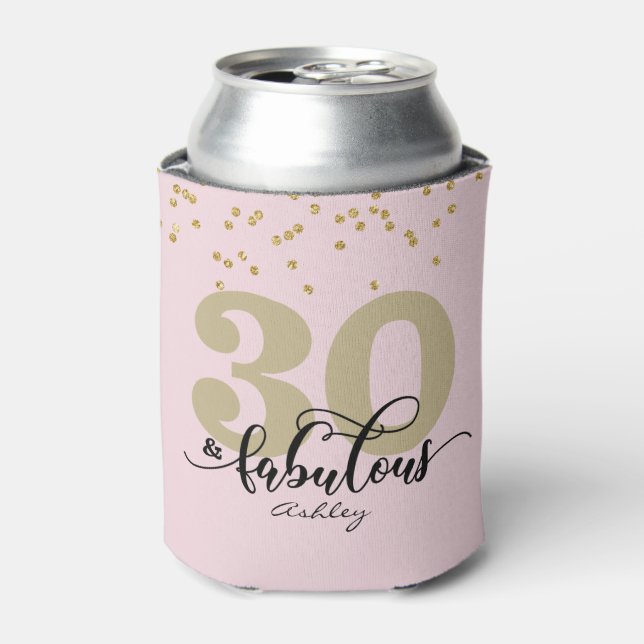 Porta-lata Rosa 30 e Noite Fabuloso pode arrefecer (Can Front)