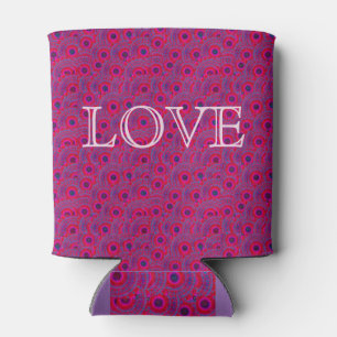 Porta-lata rosa claro-AMOR-MANDALA Pode Resfriar