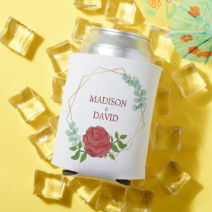 Porta-lata Rosa de Aquarela