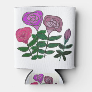 Porta-lata Rosa Design