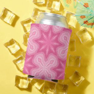 Porta-lata Rosa e Branco
