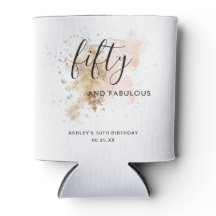 Rosa Elegante e Dourado 50 e Fabuloso 50º aniversá