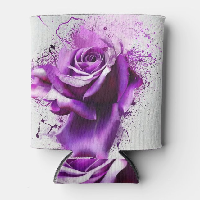 Porta-lata Rosa, esboço, pintura em spray. (Frente)
