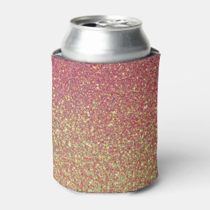 Porta-lata Rosa Glittery personalizado moderno