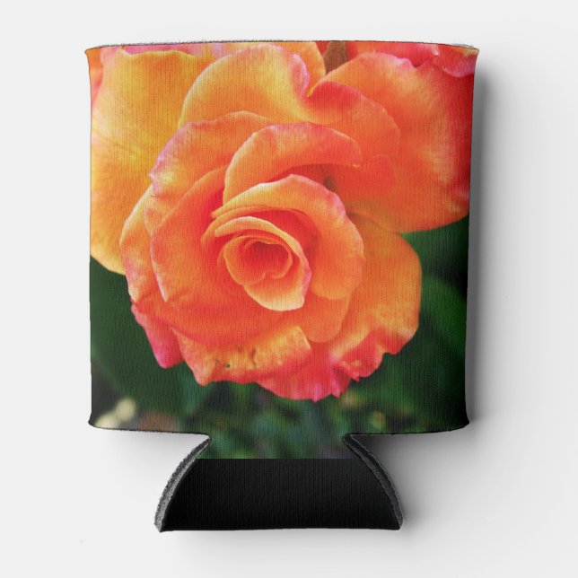 Porta-lata Rosa laranja (Frente)