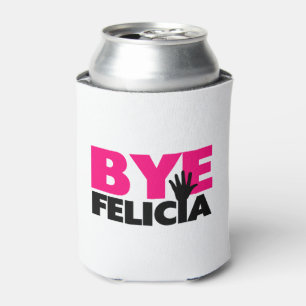 Porta-lata Rosa quente da onda da mão de Felicia do adeus