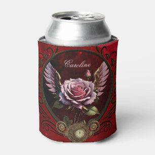 Porta-lata Rosa Steampunk