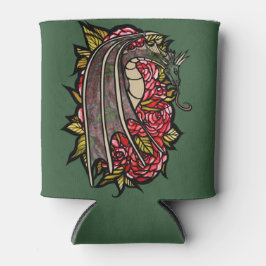 Porta-lata Rosa vermelha Dragon Art
