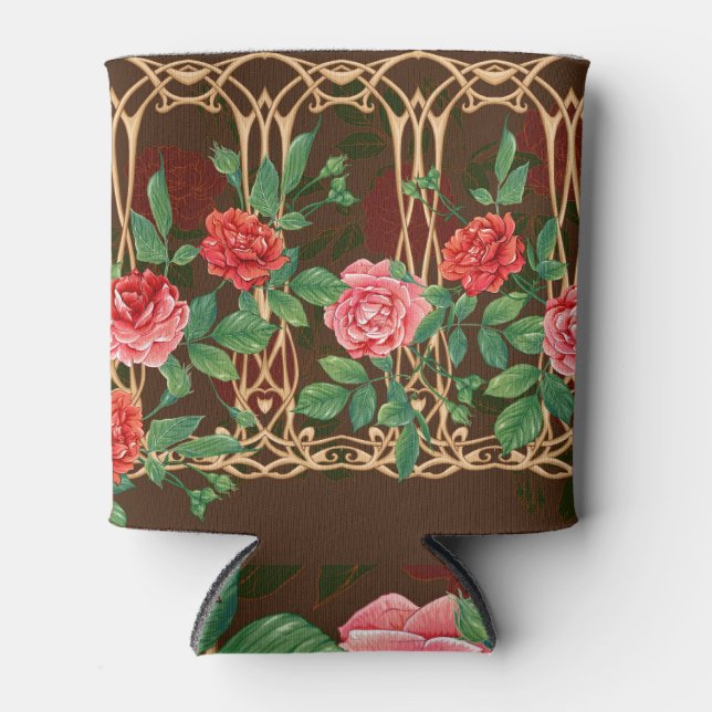 Porta-lata Rosas de Art Nouveau: Imitação Mais Rápida (Frente)