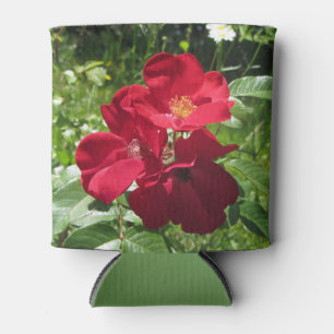 Porta-lata Rosas vermelhas simples