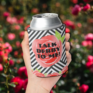 Porta-lata Rosas vermelhas - Stripes Derby