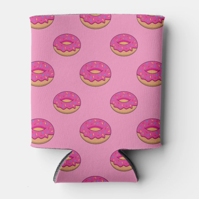 Porta-lata Rosquinha de Morango com Cartoon de Sprinkles (Frente)