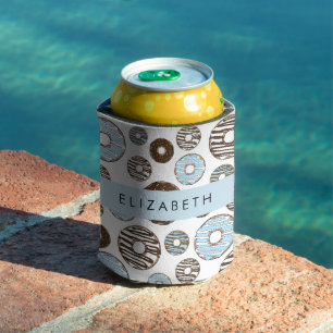 Porta-lata Rosquinhas Azuis, Rosquinhas Marrons, Prensas, Seu