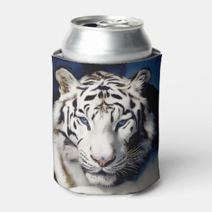 Porta-lata Rosto de Tigre Branco