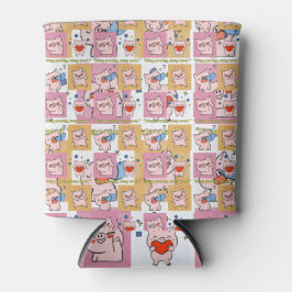 Porta-lata rostos de aspas