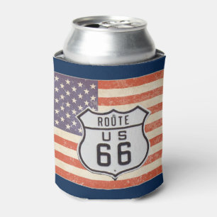 Porta-lata Rota 66 Bandeira Americana