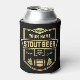 Porta-lata Rótulo Personalizado de Cerveja Escura Stout Barri
