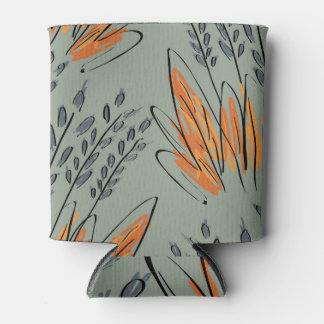 Porta-lata Rough Sketch Grass Ethnic Design