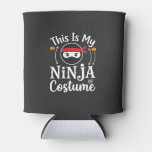 Porta-lata Roupa de Ninja Engraçada Design de Halloween_1