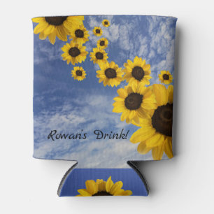 Porta-lata Rowan's Drink, sunflower and sky