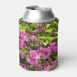 Porta-lata Roxo Tropical de Bougainvillea Floral