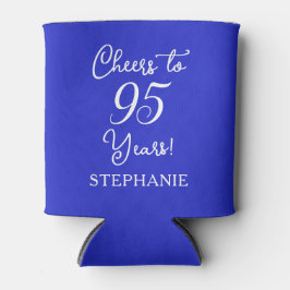 Porta-lata Royal Blue Cheers para 95 anos 95 aniversário