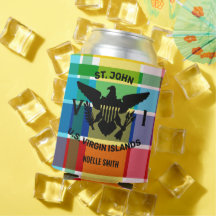 Rua. John, Virgin Islands Flag (Black) Madras nos