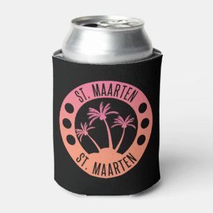 Porta-lata Rua: Rosa Maarten e Gradiente Coral Sint Martin