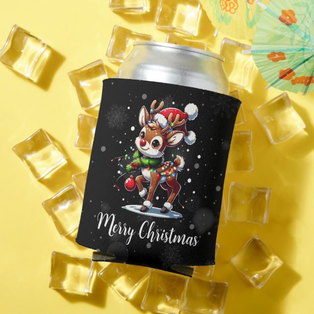 Porta-lata Rudolph O Nariz Vermelho Natal (Verão in situ)