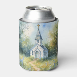 Porta-lata Rustic Church Path in Wildflower Meadow