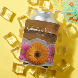 Porta-lata Rustic Daisy Trio Country Barn Wedds Favoritos