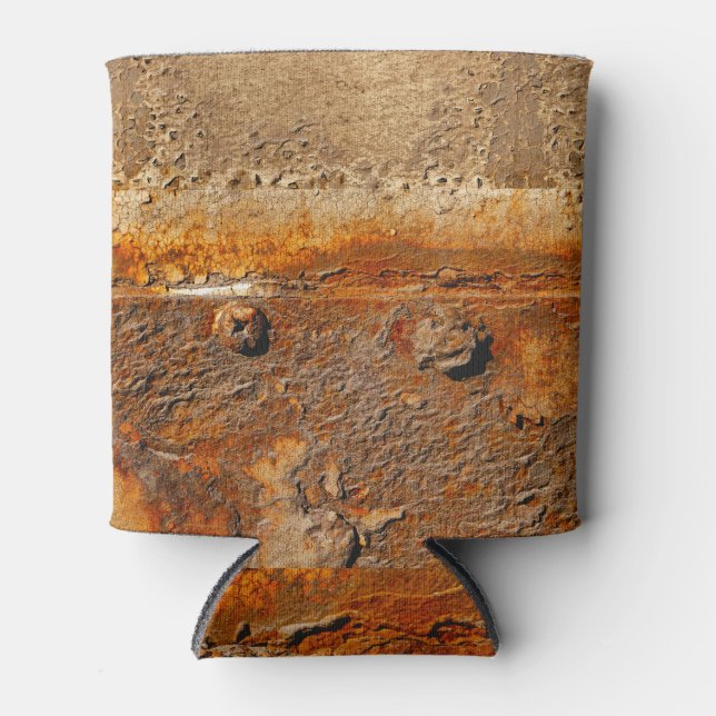 Porta-lata Rustic Metal: Fundo Texturizado Pesado (Frente)