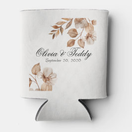 Porta-lata Rustic Romance Wedding Can Coolers