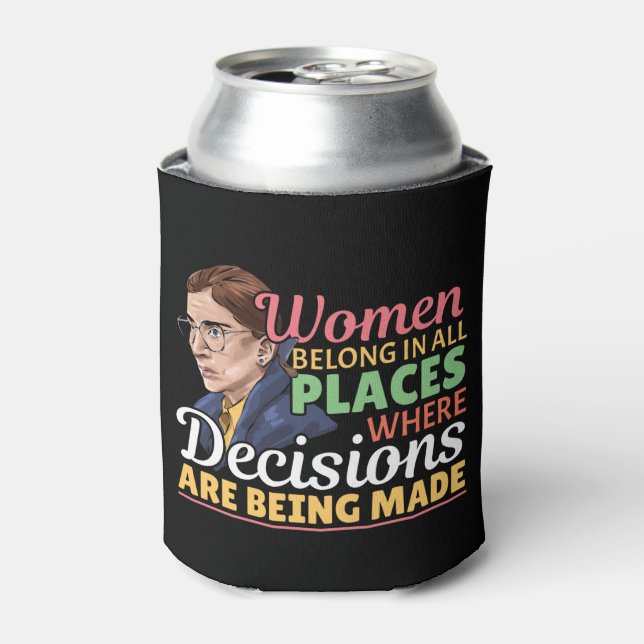 Porta-lata Ruth Bader Ginsburg Juiz Feminista (Can Front)