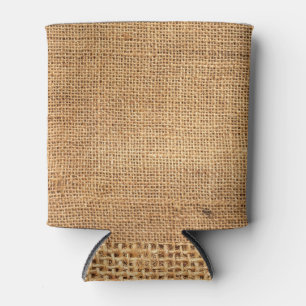 Porta-lata Saco Brown Burlap: Fundo do Véu Texturizado