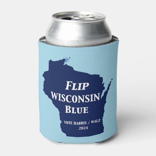 Porta-lata Sacudir Wisconsin Blue em 2024 (Can Front)